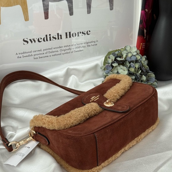 NWT Coach CDL68 vintage brown multi shoudler hadley bag